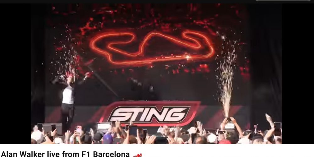 světelná logo Barcelona F1